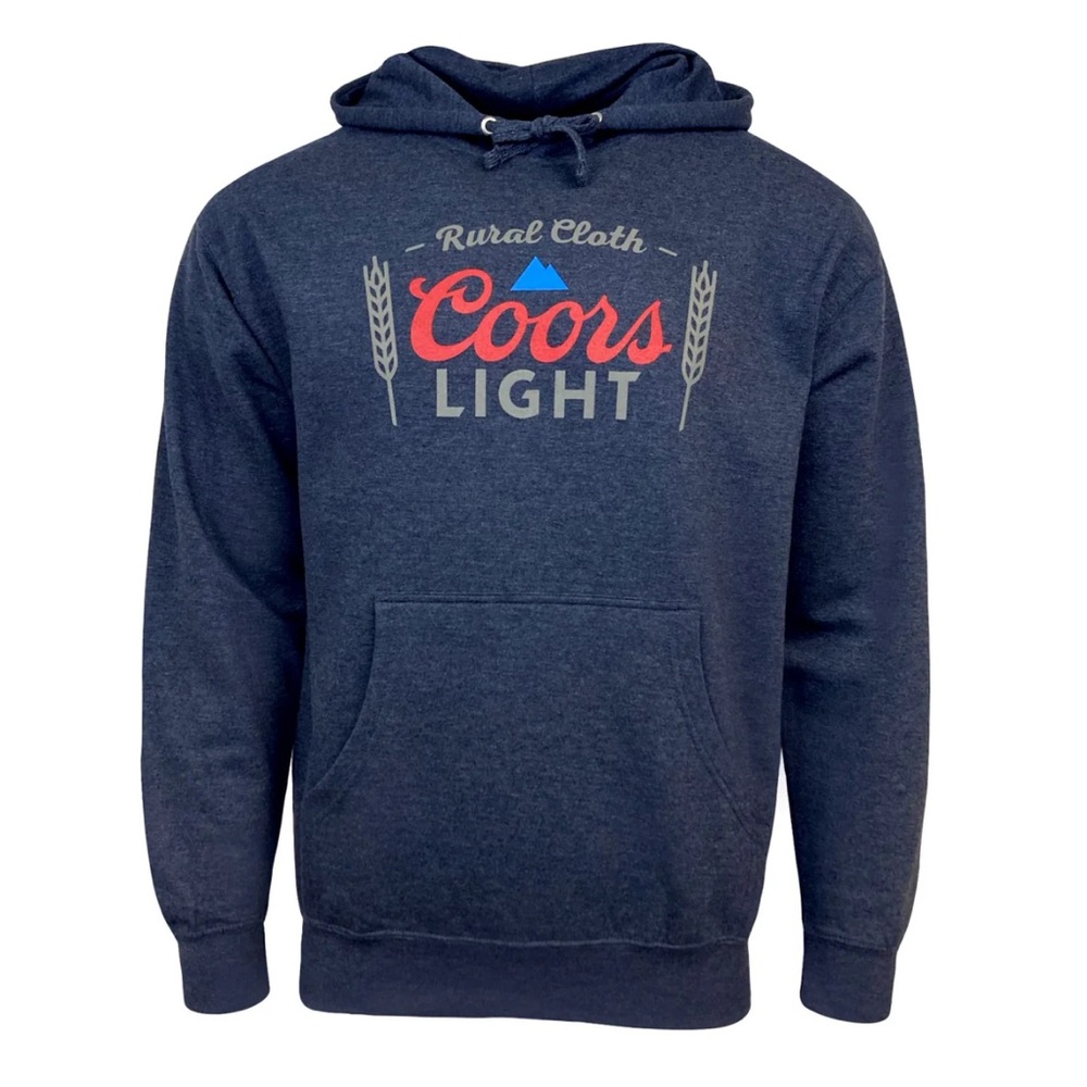 Rural Cloth Coors Light Blue Hoodie
RC X CL PULLOVER-HEATHER NAVY